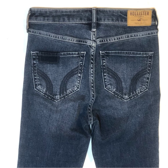 Hollister High Rise Super Skinny Jeans with Patches 0 / 24 - Picture 6 of 12